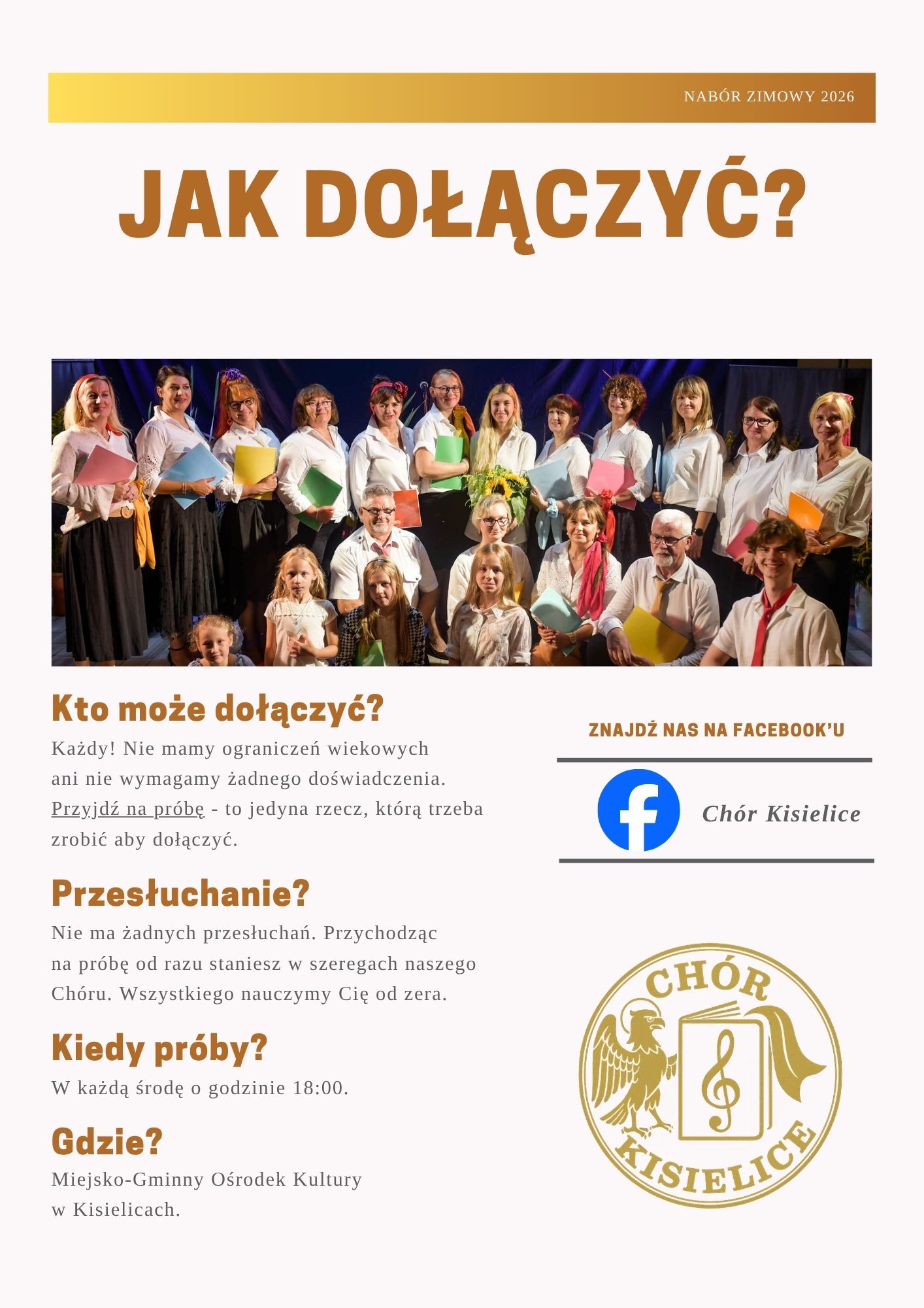 Plakat Chóru Kisielice